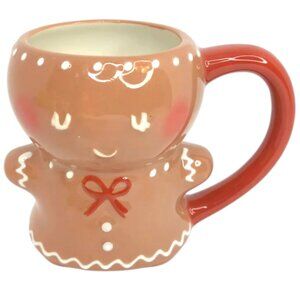 Threshold Gingerbread Mug I Stoneware Christmas Holiday Coffee Cup I Hot Cocoa
